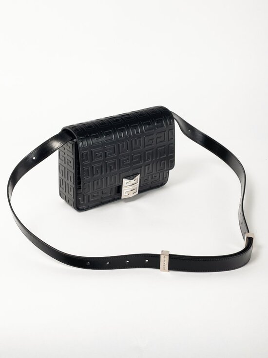 Givenchy Medium 4G Black Embossed Crossbody - Picture 6 of 12